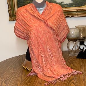 Beautiful Pink and cream fashion scarf